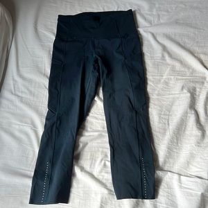 17 inch inseam blue lululemon leggings